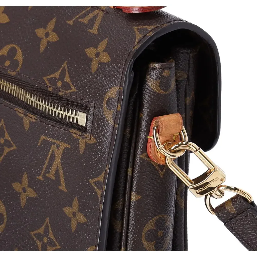 Louis Vuitton Pochette Metis MM Monogram Handbag M44875 Brown Canvas
